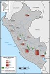 Superficie de cultivos de coca en Per, por regiones, 2012-2015